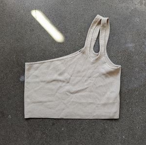 One Shoulder Crop Top